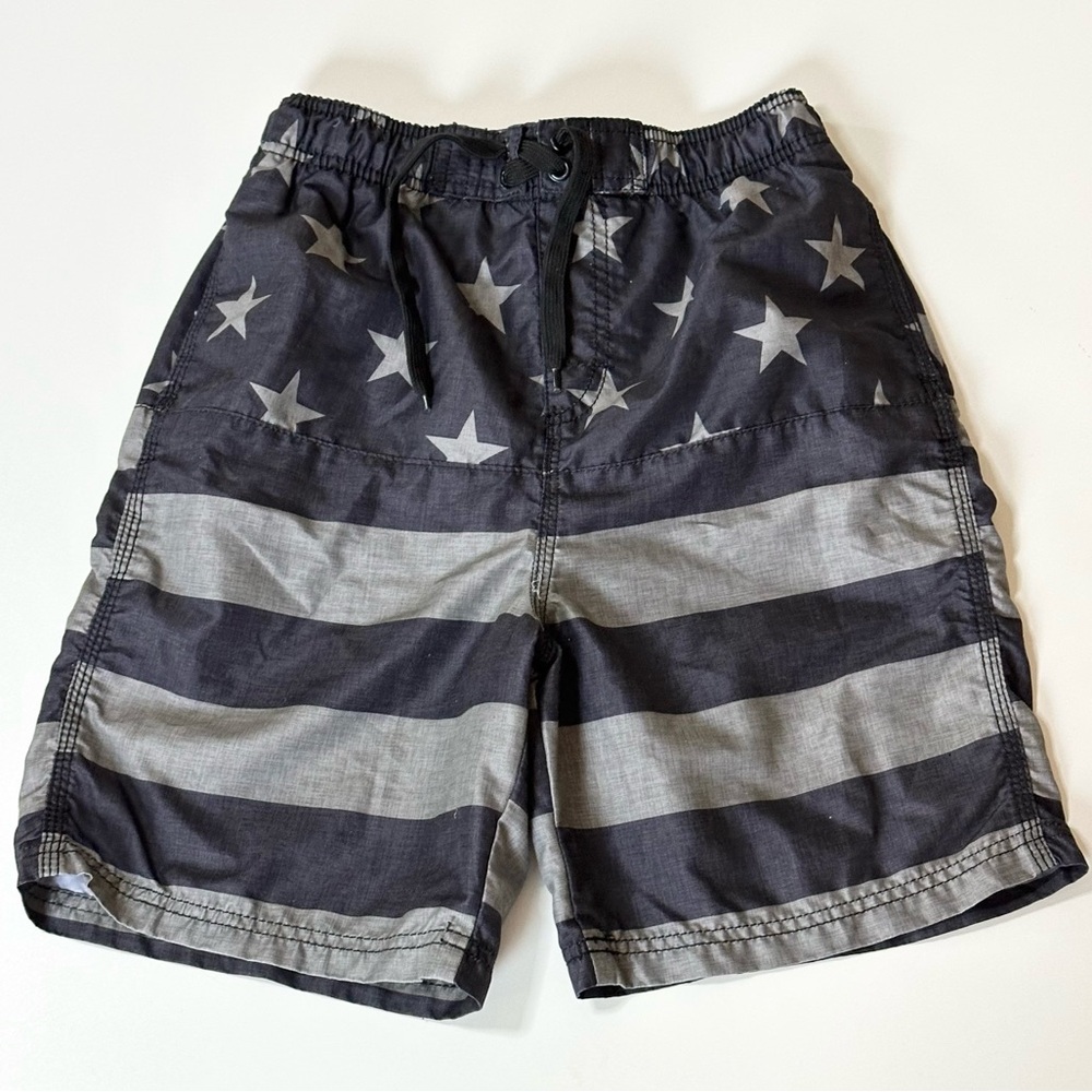 Kanu Surf Boys’ Echo Stars & Stripes Quick Dry UPF 50+ Beach Swim Trunks